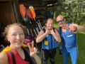 Die Kayak-Gruppe hatte Spaß