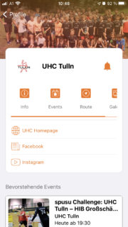 UHC Tulln in der Cities App