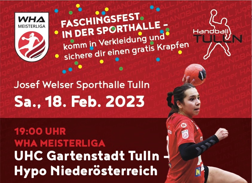 Fasching in der Sporthalle, Hypo NÖ zu Gast