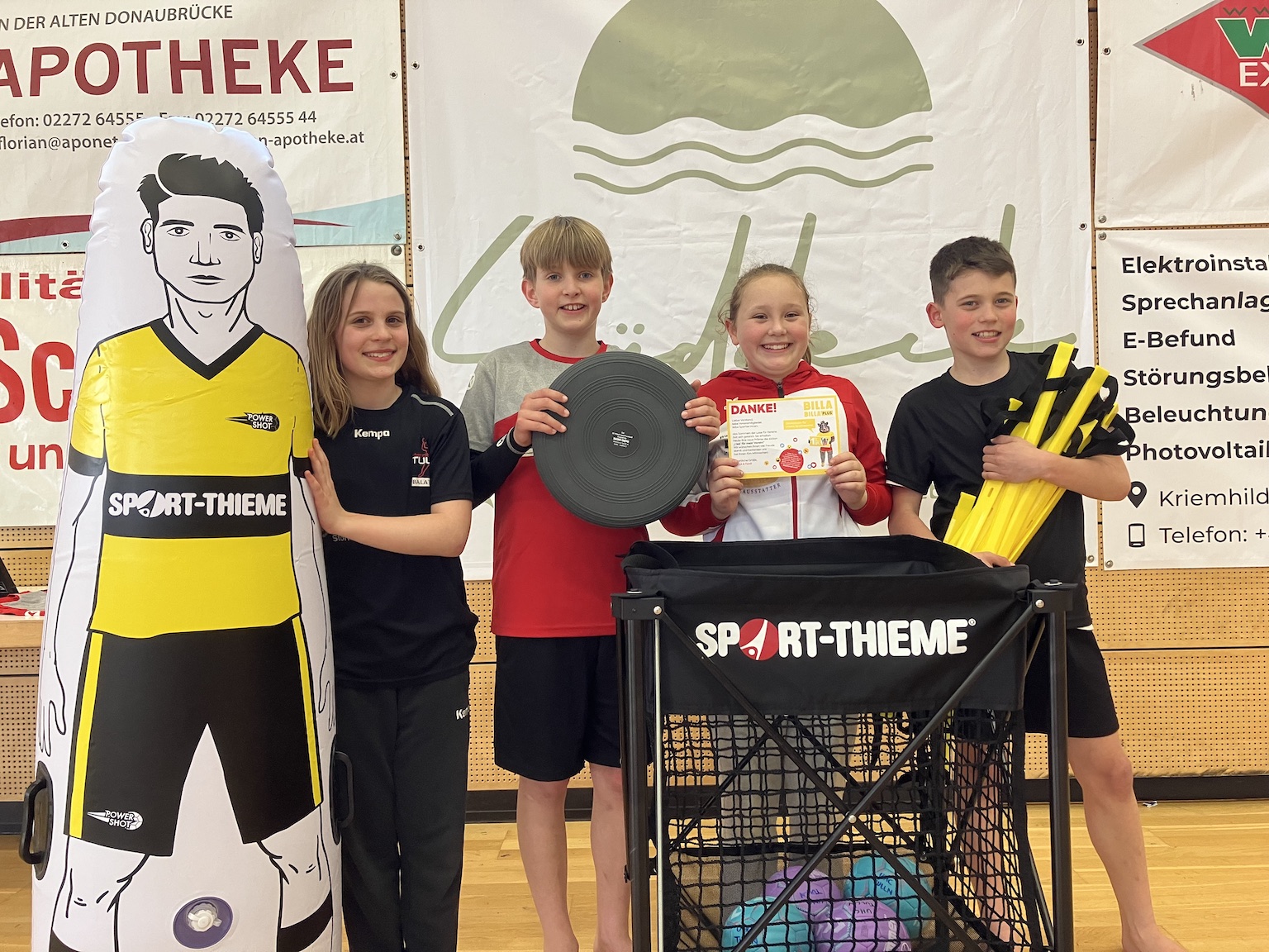 Trainingsmaterialien von der Billa-Vereinsaktion
